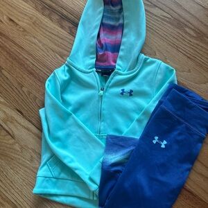 Under Armour Mint Jacket with Pink Lining